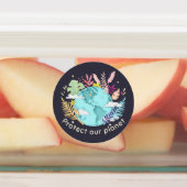 Ons planeet beschermen - Earth Day (schetsachtige Labels (Aangebracht)