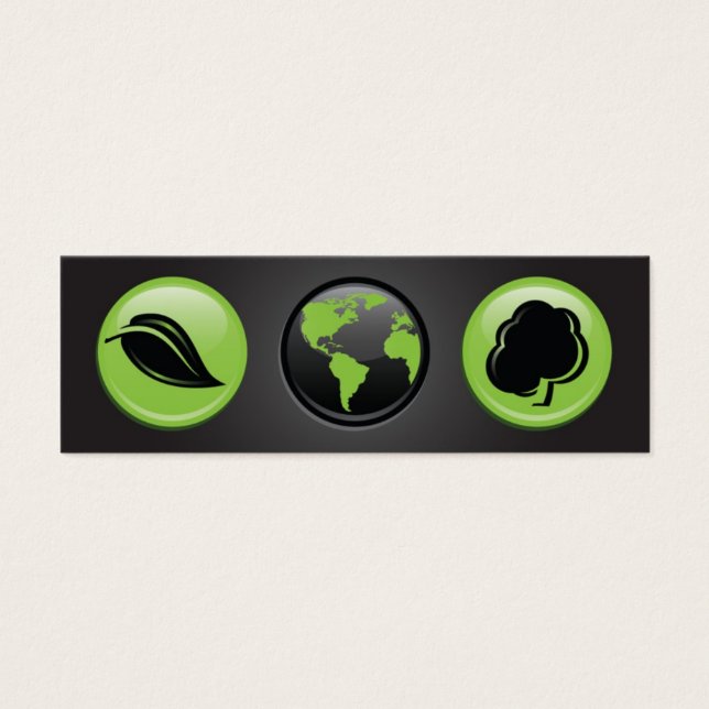 Ons Planet Bladwijzer Mini Visitekaartjes (Voorkant)