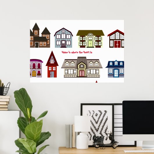 Ons Poster thuis (Thuiskantoor)