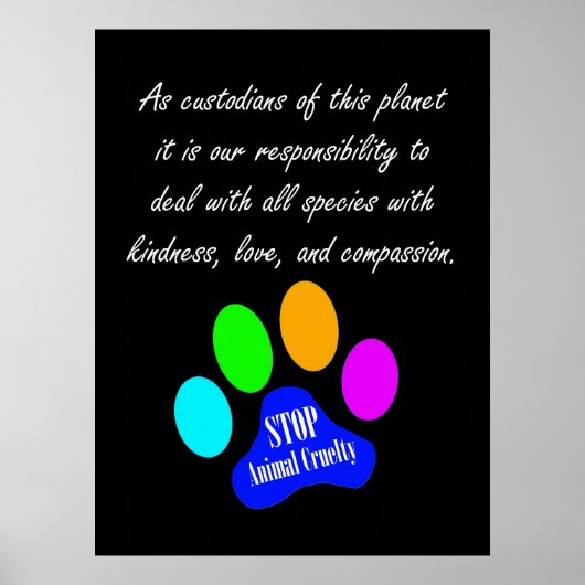 Ons Poster Verantwoordelijkheid (zwart) (Voorkant)