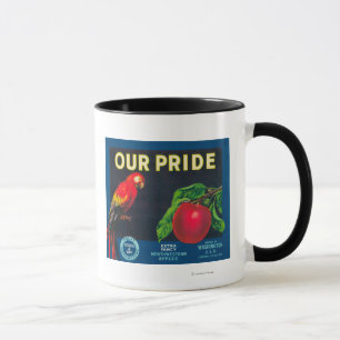 Ons Pride Apple Label - staat Washington Mok