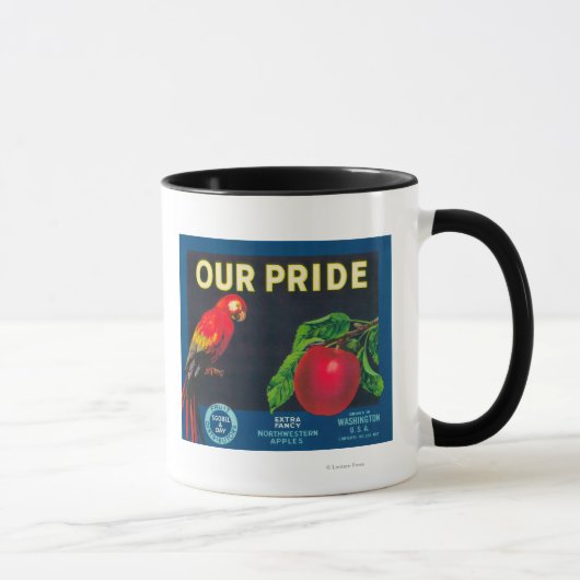Ons Pride Apple Label - staat Washington Mok (Rechts)