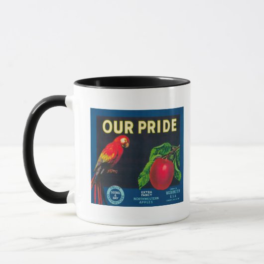 Ons Pride Apple Label - staat Washington Mok (Links)