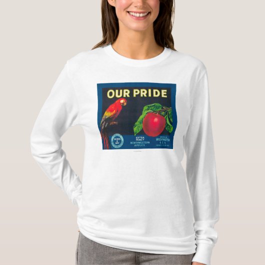 Ons Pride Apple Label - staat Washington T-shirt (Voorkant)
