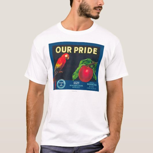 Ons Pride Apple Label - staat Washington T-shirt (Voorkant)