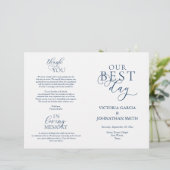 Ons programma voor beste dag, huwelijksfeestdag, v (Staand voorkant)