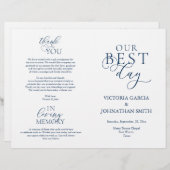 Ons programma voor beste dag, huwelijksfeestdag, v (Voorkant / Achterkant)