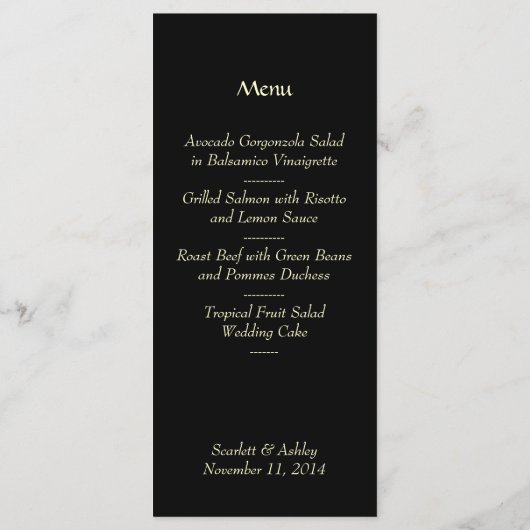 Ons Purrfect Wedding Menu (Achterkant)