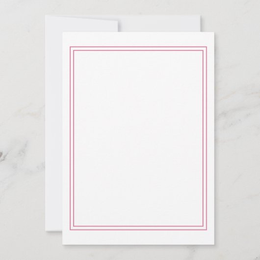 Ons Roos van de Stusty Modern Elegant Wedding Kaart (Achterkant)