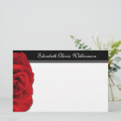 Ons Roos van Liefde ~ horizontaal kantoorbenodigdh Briefpapier (Staand voorkant)