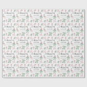 Ons slaapschoonheid baby shower cadeaupapier (Vlak)