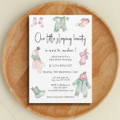 Ons slaapschoonheid baby shower kaart