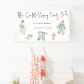 Ons slaapschoonheid baby shower spandoek (Insitu)