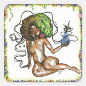 Ons slachtoffer vierkante sticker (Voorkant)