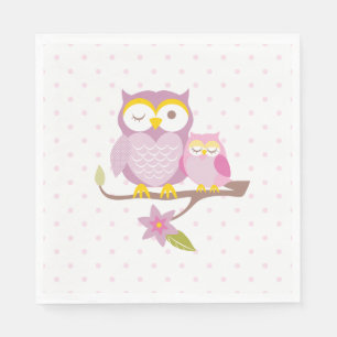 Ons snoepje voor baby-meisjes Baby shower Napkin Servet