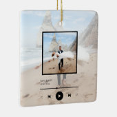 Ons Song Custom Song-kerstsierfeest Keramisch Ornament (Rechts)