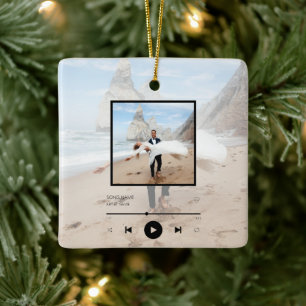 Ons Song Custom Song-kerstsierfeest Keramisch Ornament