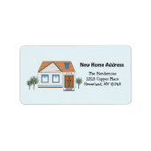 Ons stijlvolle startadres etiket (Voorkant)