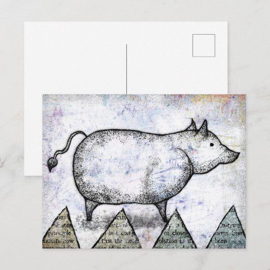 Ons Stoic Pig Briefkaart (Voorkant / Achterkant)