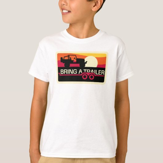 Ons Sunset 4x4-design voor kinderen! T-shirt (Voorkant)