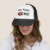 'Ons team Rocks'-Pet voor voetgangers Trucker Pet (In situ)