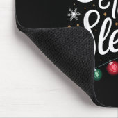 Ons Team Sled Christmas Lights Rode Kerstman Hoed Muismat (Hoek)
