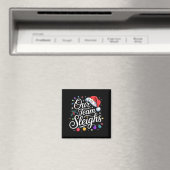 Ons Team Sleddert Kerstlicht Rood Kerstmannenhoed Magneet (Insitu (Vaatwasser))