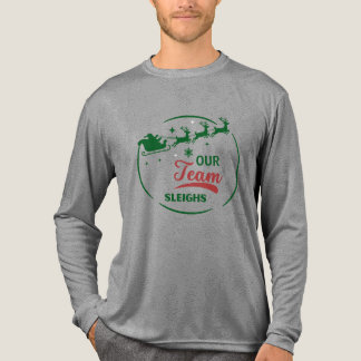 Ons Team Sledding, Rood & Groen Licht T-shirt