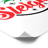 Ons team sleighs Christmas Family Pyjama Xmas Holi Poster (Hoek)