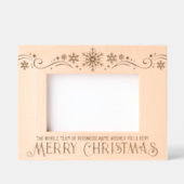 Ons team wenst u een vrolijk kerstfeest gegraveerde lijstjes (Voorkant)