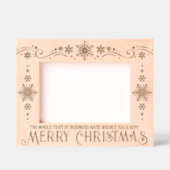 Ons team wenst u een vrolijk kerstfeest gegraveerde lijstjes (Voorkant)