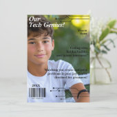 Ons Tech Genius Magazine Hoesje Feestdagenkaart (Staand voorkant)