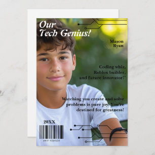 Ons Tech Genius Magazine Hoesje Feestdagenkaart
