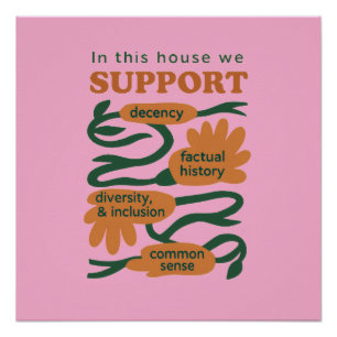 Ons Thuis Draait op Fatsoen, Waarheid & Gezond Ver Perfect Poster
