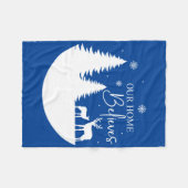 Ons thuis gelooft fleece deken (Voorkant (Horizontaal))
