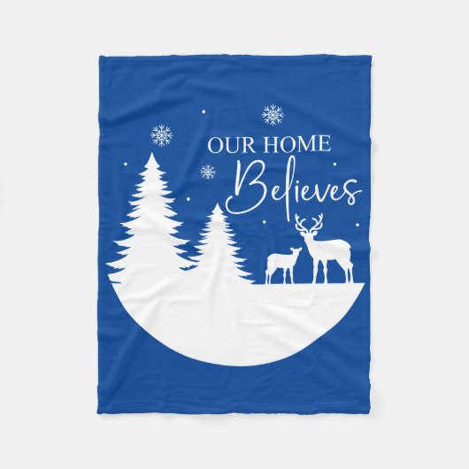 Ons thuis gelooft fleece deken (Voorkant)