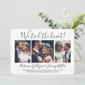 Ons Trouwfeest 4 Foto Collage Kaart (Staand voorkant)