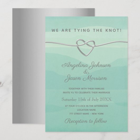 Ons Trouwfeest Receptie Kaart (Voorkant / Achterkant)