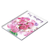 Ons Trouwroze Bloemen Notitieboek (Linkerzijde)