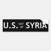 ONS UIT SYRIË-Bumpersticker Bumpersticker (Voorkant)