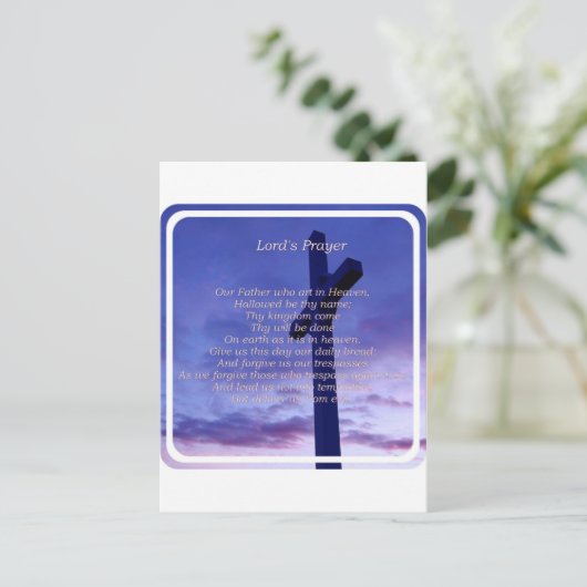 Ons vader Briefkaart (Staand voorkant)