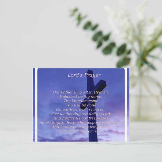 Ons vader Briefkaart (Staand voorkant)