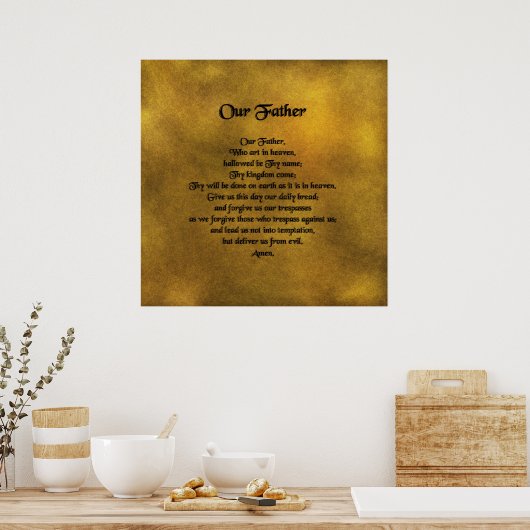 Ons vader Poster (Keuken)