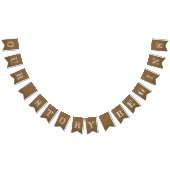 Ons verhaal begint Burlap look bruiloft Vlaggetjes (Alle)