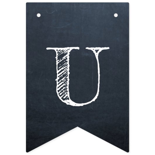 Ons verhaal begint Chalkboard bruiloft Vlaggetjes (Tweede vlag)