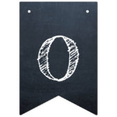 Ons verhaal begint Chalkboard bruiloft Vlaggetjes (Eerste vlag)