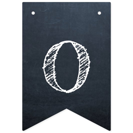 Ons verhaal begint Chalkboard bruiloft Vlaggetjes (Eerste vlag)