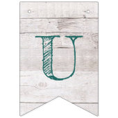 Ons verhaal begint met White Wood Blauwgroen Wedde Vlaggetjes (Tweede vlag)