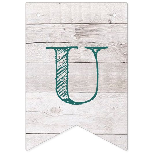 Ons verhaal begint met White Wood Blauwgroen Wedde Vlaggetjes (Tweede vlag)