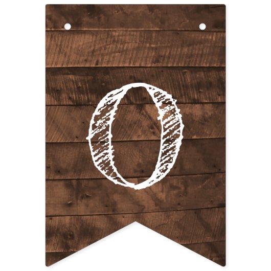 Ons verhaal begint schuur hout bruiloft vlaggetjes (Eerste vlag)